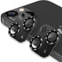 AFARER [2 Pack Camera Lens Protector for iPhone 15 6.1"/iPhone 15 Plus 6.7",3D Aluminum Metal Lens Film,9H Hardness Tempered Glass Camera Screen C...