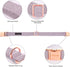 ARING PET Girl Dog Collar-Cotton Lavender Dog Collar with Bow, Adjustable Bowtie Dog Collars Pet Collars Gifts with Metal Buckle...