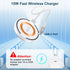 15W Samsung Wireless Charger Stand for Galaxy S24 Ultra S24 5G S23 Plus FE S22 S21 S20 Z Fold 5 Flip, Fast Charging Magnetic Pad iPhone 15 MagSafe...