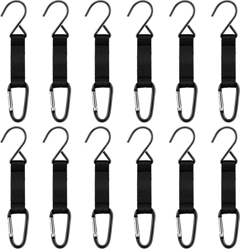 Fence Hooks for Baseball Bag Nylon Safety Buckles Fence Hooks Multifunctional Hanging Buckles Metal Hooks Suitable for Softball Outdoor Sports Equ...
