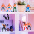 Skylety 32 Pcs Wrestling Toys Wrestler Warriors Toys with 12 Mini Wrestlers Action Figures Wrestling Figures Toys, 20 Realistic Accessories Realis...