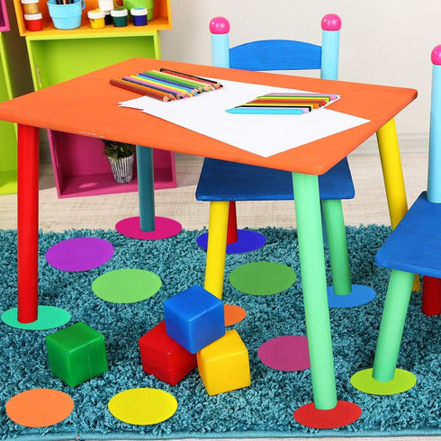 SIQUK 63 Pieces Carpet Markers Hook and Loop Carpet Marker for Classroom, 9 Colors...