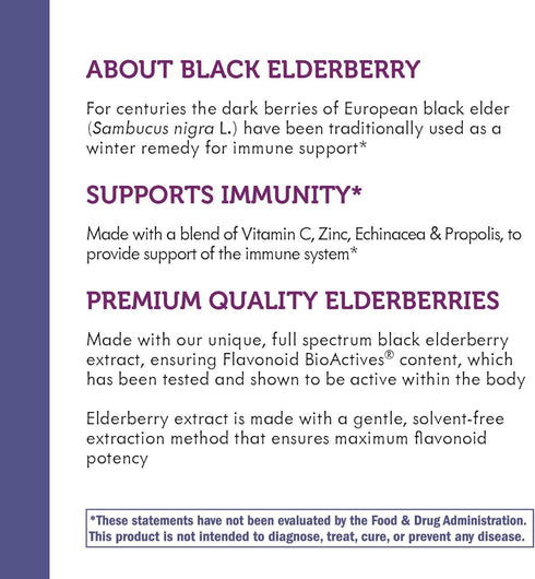 Nature's Way Sambucus Immune Elderberry Lozenges* with Vitamin C, Echinacea, & Zinc, 30 Lozenges...