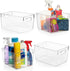 ClearSpace Clear Plastic Storage Bins – Pantry Organizers & Storage Containers, Cabinet Organizer - Home Organization Must Haves for Kitchen, Laun...