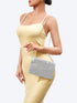 Verdusa Women's Shiny Mini Rhinestone Square Bag Sparkle Clutch Purse Wedding Evening Party Handbags...