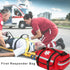 First Aid Bag Empty Trauma Medical Bag for Emergency First Responder Bag Organizer EMS EMT Shoulder Carry Bag 13 x9 x7 Red Middle...