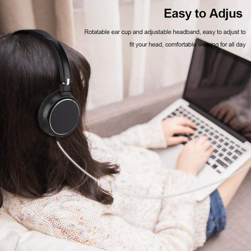 HiFi Headphone, Wired Headphone Foldable and Compact for Enjoying Movies or Music...