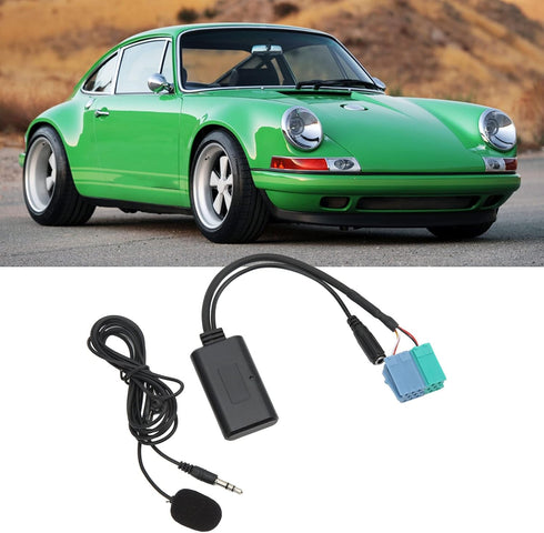 Car Bluetooth Audio Adapter Cable,Wireless Audio AUX Input Adapter Wire Bluetooth 5.0 with Microphone for...