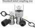 2 Set,1/2 Tractor Hydraulic Coupler Male Dust Cap and Female Plug Cover,ISO A Hydraulic Quick Disconnects Port Plug Fittings By Signite (Black)...