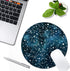 Cool Blue Galaxy Night Sky Pattern Mouse Pad Round Non-Slip Rubber Mousepad Laptop Office Computer Decor Cute Desk Accessories Customized Design M...