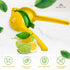 2-in-1 Lemon Squeezer – Effortless Max Juice Extraction, Lemon Lime Squeezer Juicer, Citrus Juicer Metal Handheld, Yellow/Green Squeezer for Lemon...