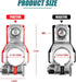 Battery Terminal Connector, Top Post Battery Terminals, Positive and Negative 1 Pair, Good Contact, Corrosion Resistance, Universal Car Accessorie...