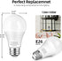 Dusk to Dawn LED Outdoor Light Bulb 100 Watt Equivalent, 13W Automatic On/Off Sensor Light Bulb Daylight 5000K, 1200LM, A19 Dusk to Dawn Light Bul...