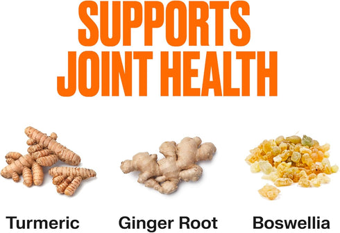 VitaHustle Turmeric Ginger Gummies for Inflammation, Joint Flexibility, Muscle Recovery, Low Sugar, Vegan, Gluten Free, Non GMO, Orange Flavor, 50...
