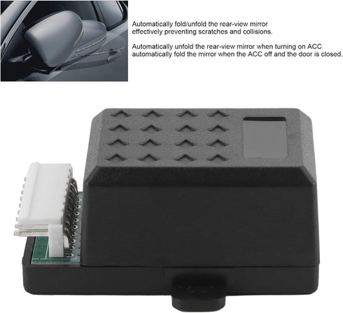Rear View Mirror Folding Modules, ABS and PVC Folding Mirror Module Automatic Universal for 12V Car...