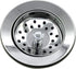 Basket Strainer 4 Inch Kitchen Sink Steel Drain with ABS Base and Removable Strainer Assembly, for American Standard Kitchen Sink with 3-1/2 Inch ...