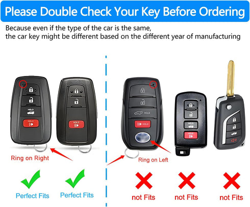Tukellen for Toyota Key Fob Cover with Keychain,Special Soft TPU Key Case Protector Compatible with 2020-2022 Highlander Corolla Prius,2018-2024 R...