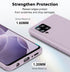 LeYi for Samsung Galaxy A42 5G Phone Case: Galaxy A42 5G Case with 2 Pack Tempered Glass Screen Protector for Women Men, Liquid Silicone Slim Silk...