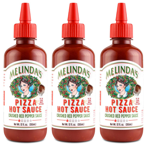 Melinda’s Pizza Hot Sauce - Crushed Red Pepper Sauce Made with Fresh Ingredients, Cayenne Peppers, Garlic, Tomatoes - Gourmet Spicy Pizza Sauce - ...