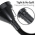 Wide Mouth Oil Funnel with Flexible Extension Nozzle Hose with Handle Mesh Screen Filter for Cars Motorcycles Engine Oil Kerosene Gasoline Gas Fue...