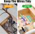 20pcs Silicone Cable Ties Reusable Zip Ties Black Elastic Cord Organizer Wire Management Ties Straps Bundling and Fastening Cable for Home Office ...