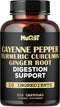 Extract 10:1 Cayenne Pepper Supplement with Turmeric Curcumin Root, Ginger Root, Ceylon Cinnamon Bark & More - Immune System, Joint Health & Diges...