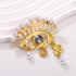 Lucky Charm Evil Eye Brooch pins for women Fashion Abstract Unique Pearl Eye Brooch Pins Pins Crystal Rhinestones Vintage Lapel Pins Christmas Gra...