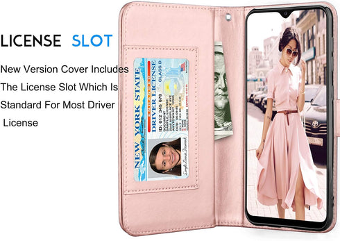 Tekcoo Galaxy A20E Case, Galaxy A10E Wallet Case, Luxury Cash Credit Card Slots Holder Carrying Folio Flip PU Leather Cover [Detachable Magnetic H...