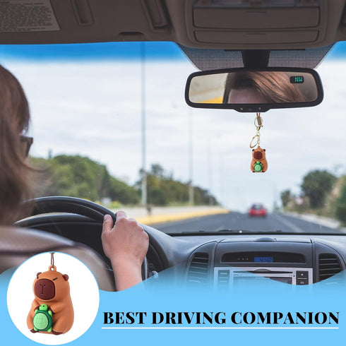 Capybara Car Accessories - Aesthetic Mirror Hanging Ornament Swinging Interior Decor - Cute Animal Capybara Pendant for Women, Men & Teens...