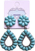 Turquoise Bohemian Small Delicate Metal Fashion Earring Teardrop Earrings Jewelry Gifts for Women...