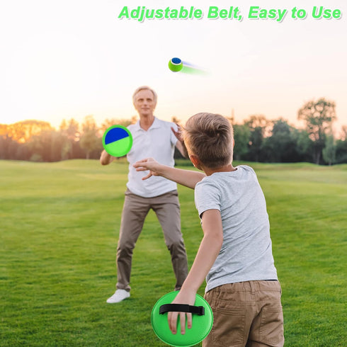 Kids Toys - Glow in The Dark Outdoor Games, Beach Toys, Toss and Catch Ball Set with Light Up Ball, Outdoor Toys for Kids Ages 4-8, LED Toys for K...