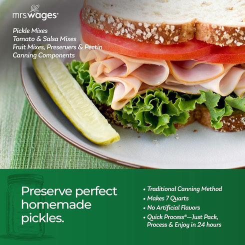 Mrs. Wages Sweet Pickle Canning Seasoning Mix, 5.3 Oz. Pouch (Pack of 2)...