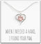 Dog Paw Necklace – Heart Shaped Paw Pendant for Women – Cute Dog Lover Charm with Message Card...