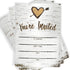 Printed Party Fill-in Invitations and Envelopes, Rustic Birch, Set of 25...
