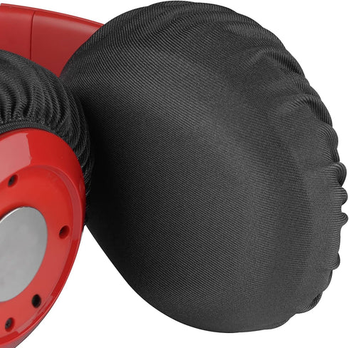 Geekria 2 Pairs Flex Fabric Headphones Ear Covers, Washable & Stretchable Sanitary Protectors for Over-Ear Headset, Sweat Cover for Gym, Gaming (M...