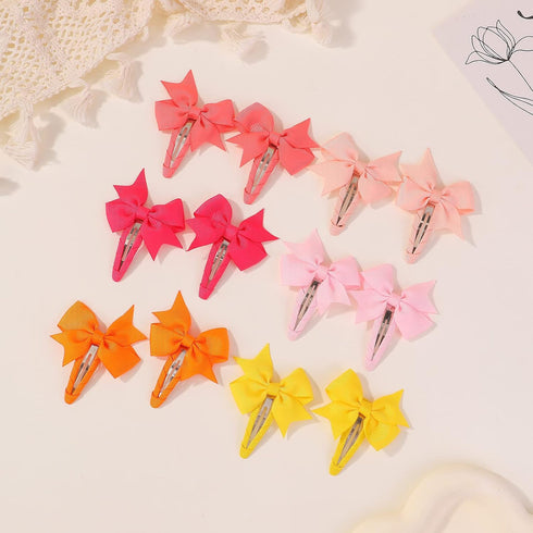 40PCS Snap Baby Hair Bows Clips for Girls Grosgrain Ribbon Fully Wapped 2 Inch Infant Hair Barrettes Accessories for Baby Girls Newborns Toddler...