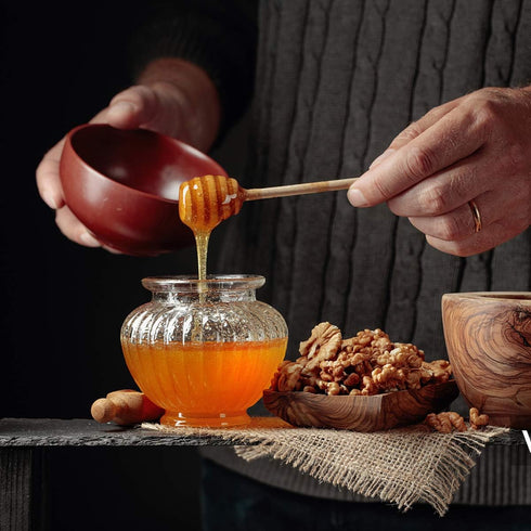 51 PCS Honey Sticks Dipper, 3 Inch Mini Wooden Honeycomb Sticks, Small Honey Stirrer Stick, Honey Sticks for Honey Jar Dispense Drizzle Honey and ...