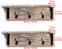 Spiretro Wall-Mounted Coat Hook Rack with Shelf - Set of 2 - Rustic Wood Grey - Entryway Mudroom Bathroom Organizer...