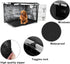 Double Door Dog Crate Cover Wire Dog Cage Cover Waterproof Durable Lightweight 420D Polyester Pet Kennel Cover Indoor Outdoor Protection Cage Cove...