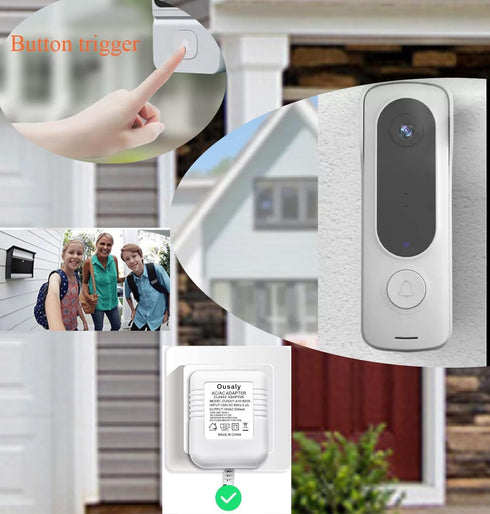 Video doorbell Special Power Transformer,18V500MA doorbell Power Adapter Compatible with Ring, Eufy, Nest, Wyze, Arlo Wireless Video doorbell 18 V...