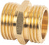 Hourleey Garden Hose Adapter, 3/4 Inch Solid Brass Hose Connectors, 2 Pack Hose Connector with 2 Extra Washers (Male to Male)...