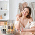 Lazy Susan Rotating Makeup Organizer for Vanity, High-Capacity Skincare Clear Make Up Storage Perfume Organizers Cosmetic Dresser Organizer Counte...