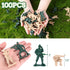 Shindel 100PCS Army Men Toy Soldiers, Plastic Army Men Playset Green Yellow Soldier Figures 10 Poses for Boys Birthday Gift...