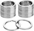 KINGFOREST 100-Pack 1 Inch Metal Key Rings (25mm) - Silver Split Keychain Rings for Keys, DIY Crafts, Home, Car & Office Accessories - Durable Nic...