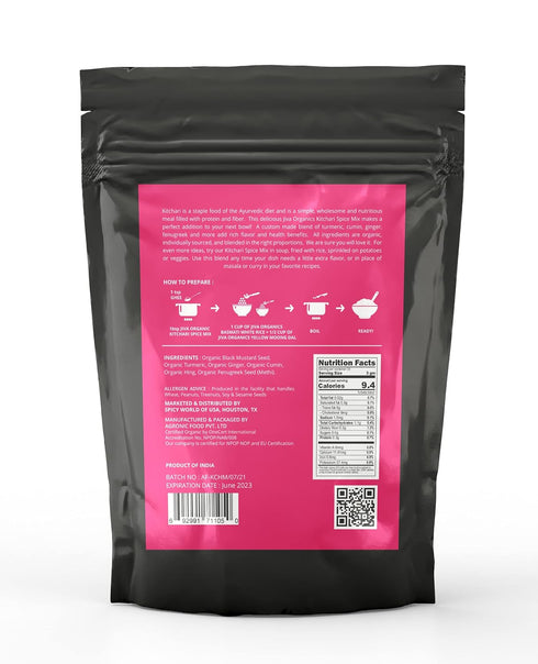 Jiva Organic Kitchari Spice Mix 7 Ounce - Made with Organic Spices & Herbs – Ayurvedic Kitchari Seasoning – For Ayurvedic Cleanses – Non GMO Susta...