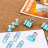 Paper Clips and Binder Clips Set, 3 Pack, 216 pcs, Metal Assorted Sized Binders with Push Pins, Cute Office Supplies for Desk, Desk Accessories, G...