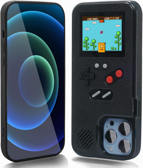 WeLohas Gameboy Case for iPhone 11 Pro Max,Handheld Retro 36 Classic Games,Color Video Display Game Case for iPhone,Anti-Scratch Shockproof Phone ...