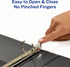 Avery Durable View 3 Ring Binder, 1 Inch Round Rings, Black and White Dots, 1 Fashion Binder (26744)...