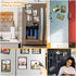 Mingting 10pcs 5x7 Magnetic Picture Frames for Refrigerator Reusable Magnets Fridge Photo Sleeves for Refrigerator Locker Office Cabinet,Black...