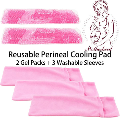 HI FINE CARE Reusable Perineal Cooling Pad,Pain Relief of Postpartum Hemorrhoids, Instant Perineal Cold Pack,Vaginial Ice Pack for Pain Relief(2 P...